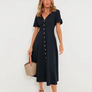 Tuckernuck Navy Kate Maxi Dress